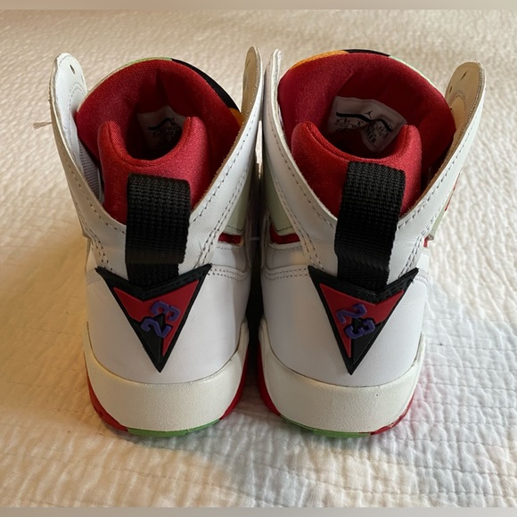 EUC Air Jordan 7 Retro 2015 “Hare” (304774-125) Size 6.5Y/ woman’s size 7.5 - Picture 3 of 14